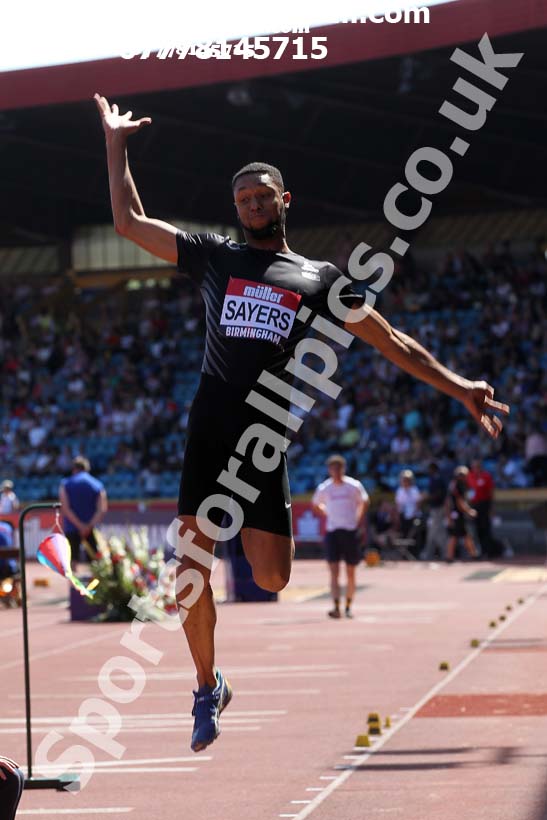 Mens long jump, 2019 Muller British Championships, Alexander Stadium, Birmingham. Photo: David T. Hewitson/Sports for All Pics